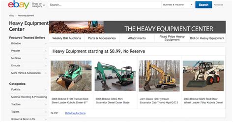 ebay heavy equipment|ebay official site heavy equipment.